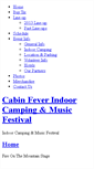 Mobile Screenshot of cabinfevercampin.com